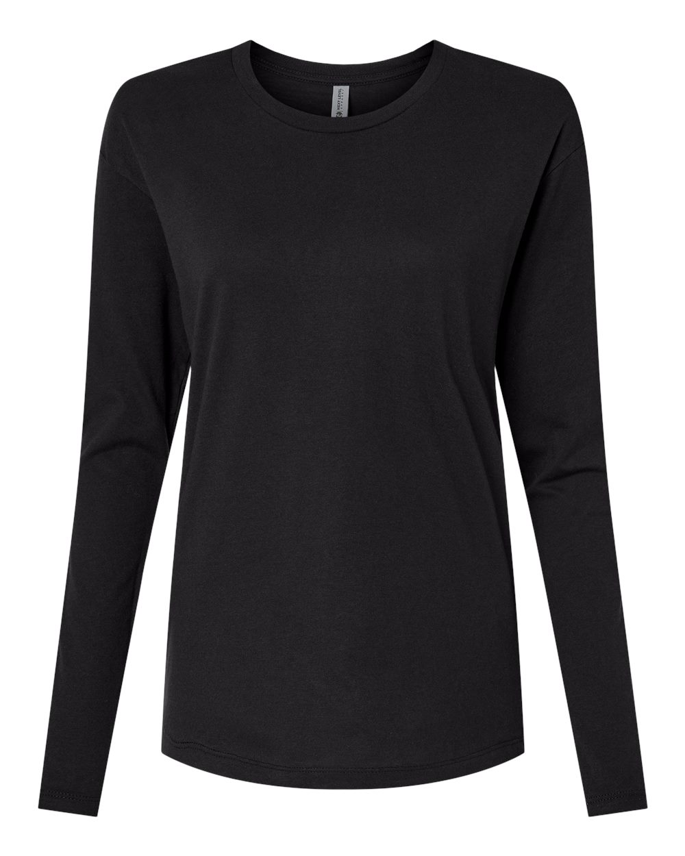 Next Level Women's Cotton Relaxed Long Sleeve Tee. 3911 - Black