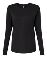 Next Level Women's Cotton Relaxed Long Sleeve Tee. 3911 - Black