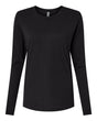 Next Level Women's Cotton Relaxed Long Sleeve Tee. 3911 - Black
