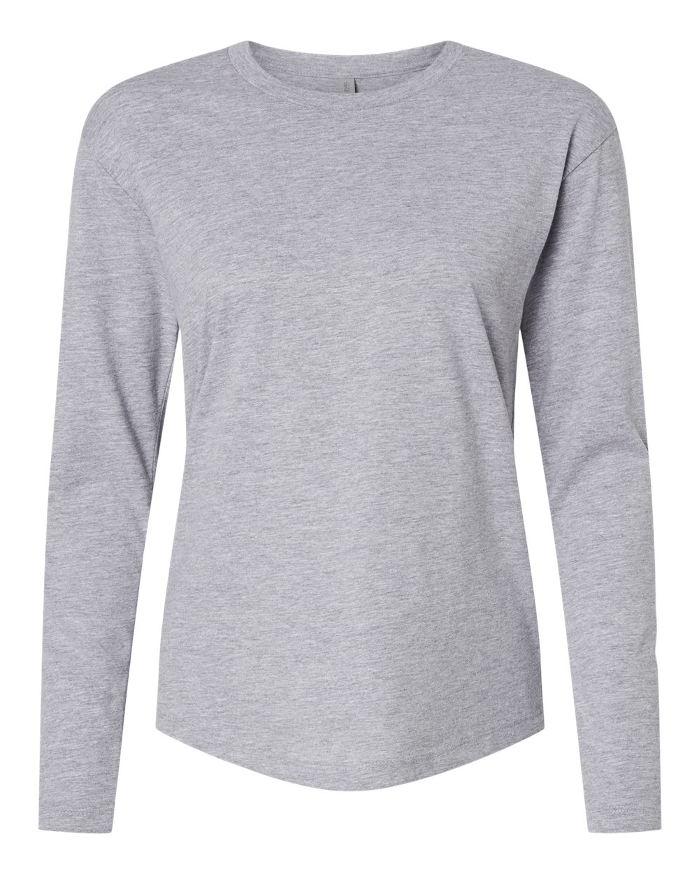Next Level Women's Cotton Relaxed Long Sleeve Tee. 3911 - Heather Grey