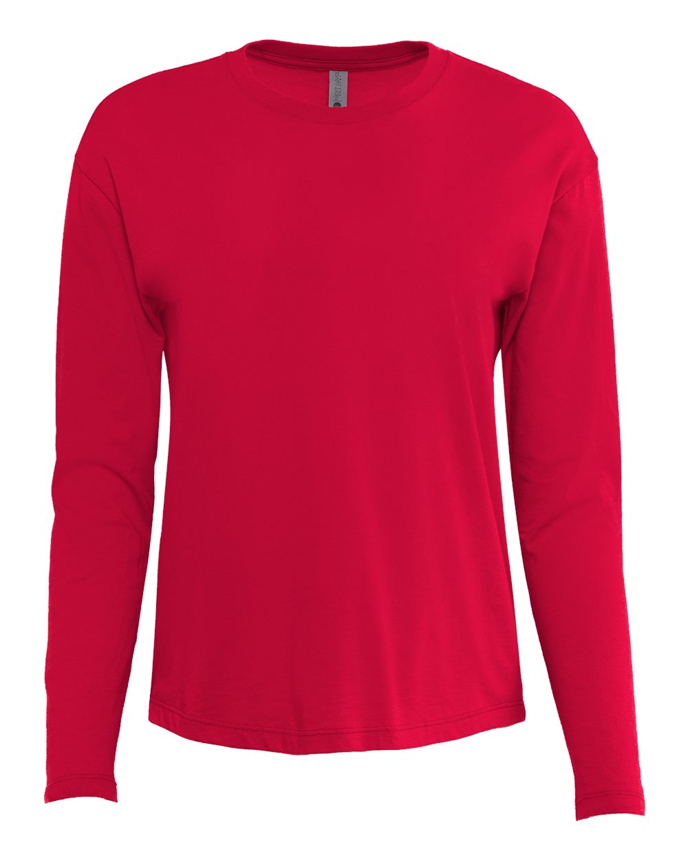 Next Level Women's Cotton Relaxed Long Sleeve Tee. 3911 - Red