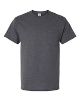 Hanes Unisex Essential-T Pocket T-Shirt. 5290P - Charcoal Heather