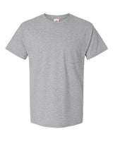 Hanes Unisex Essential-T Pocket T-Shirt. 5290P - Light Steel