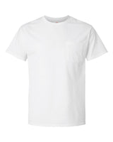 Hanes Unisex Essential-T Pocket T-Shirt. 5290P - White