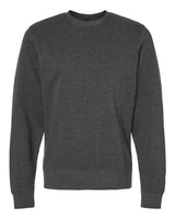 J. America Unisex BTB Fleece Crewneck Sweatshirt. 8721 - Charcoal Heather