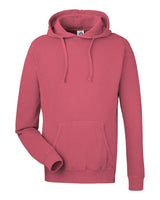 J. America Unisex Pigment-Dyed Fleece Hooded Sweatshirt. 8730 - Garnet