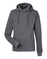 J. America Unisex Pigment-Dyed Fleece Hooded Sweatshirt. 8730 - Lead
