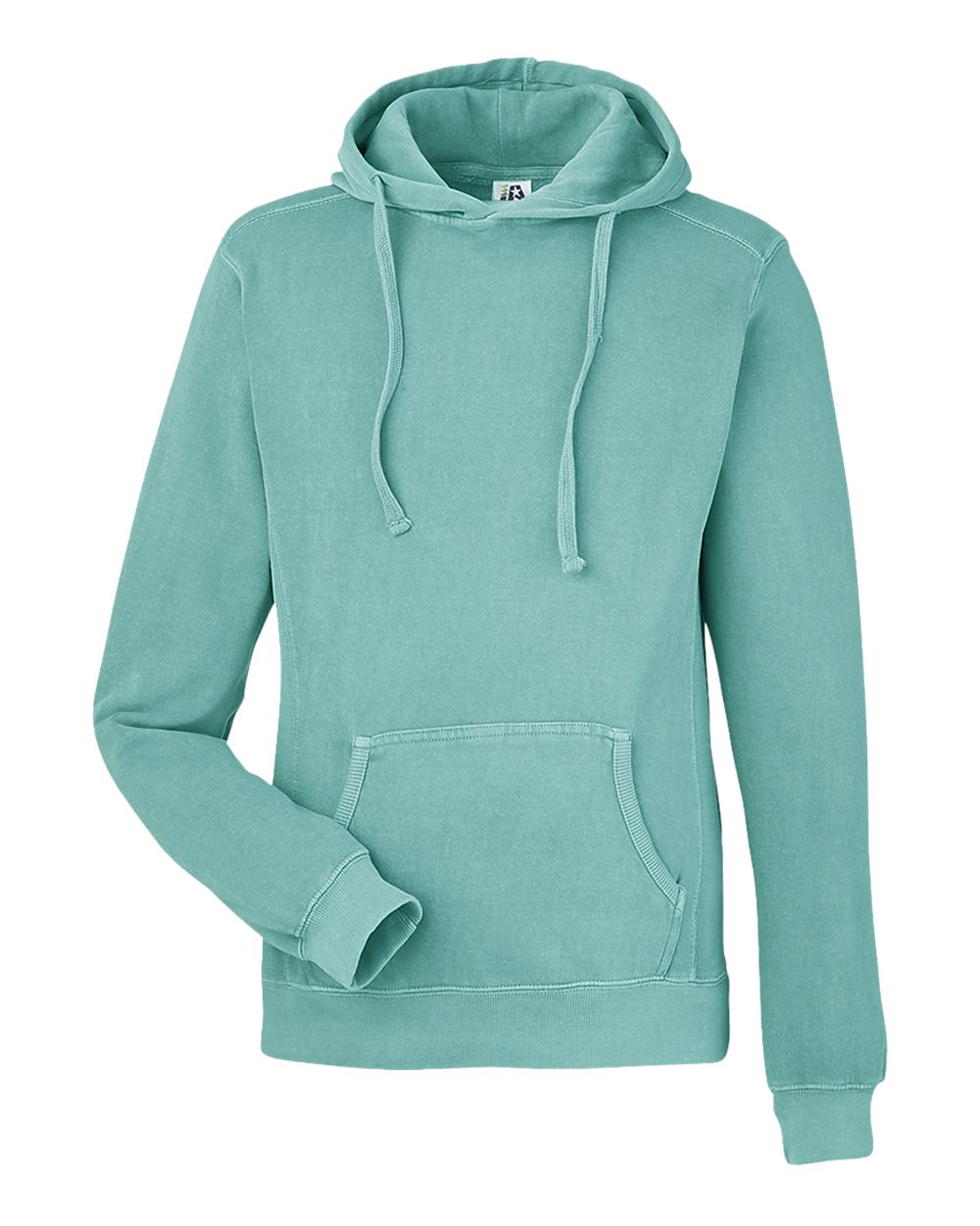 J. America Unisex Pigment-Dyed Fleece Hooded Sweatshirt. 8730 - Marine