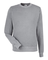 J. America Unisex Pigment-Dyed Fleece Crewneck Sweatshirt. 8731 - Cloud