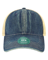 LEGACY Old Favorite Trucker Cap. OFA - Blue Denim/ Khaki