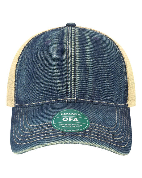 LEGACY Old Favorite Trucker Cap. OFA - Blue Denim/ Khaki