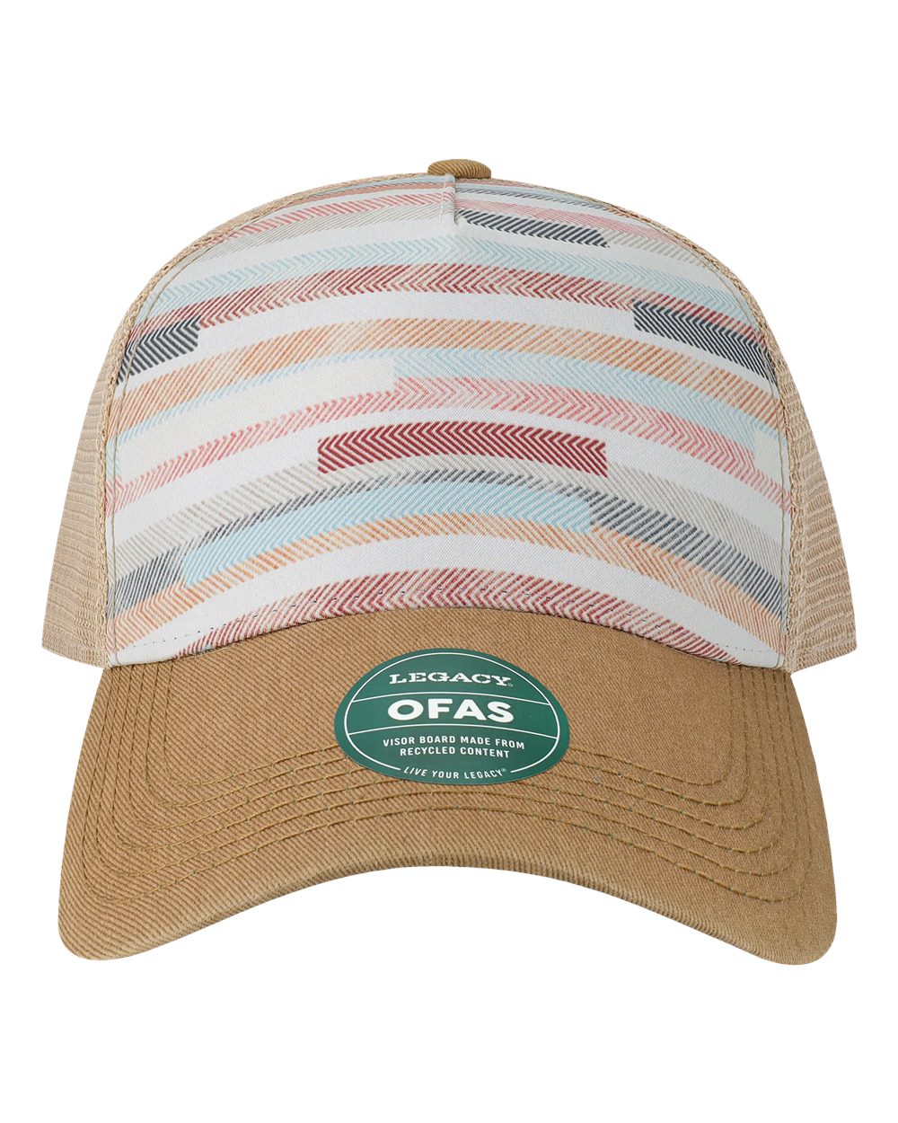 LEGACY Old Favorite Five-Panel Trucker Cap. OFAFP - Fabric Stripes