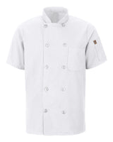 Chef Designs Mimix™ Short Sleeve Chef Coat with OilBlok. 046X - White
