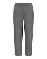 Chef Designs Airflow Chef Pants with Back Panels. 0P2M - Grey/ Black Plaid