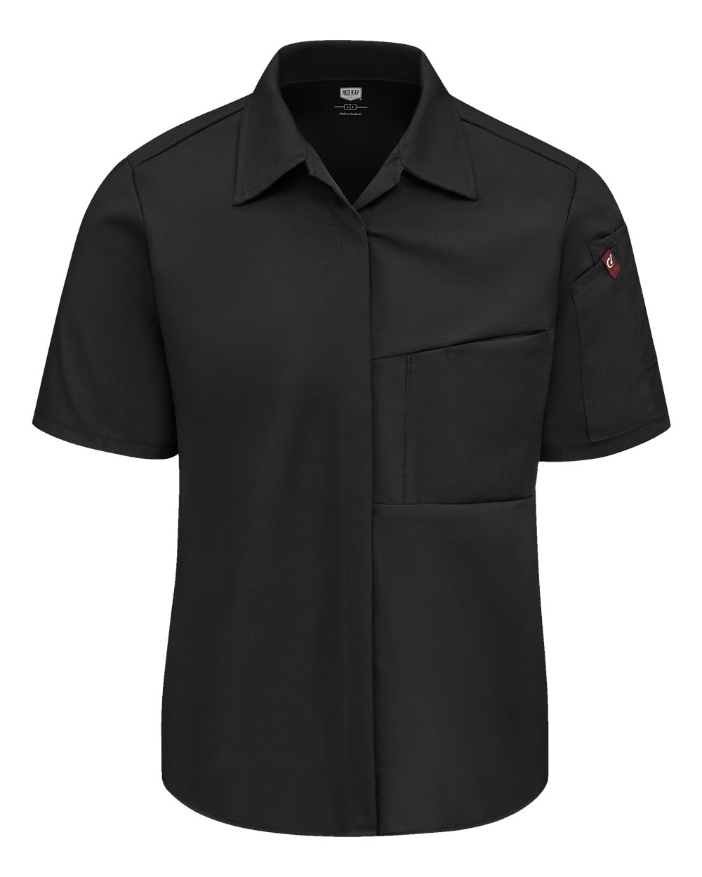 Chef Designs Women's Poplin Airflow Cook Shirt with OilBlok. 501W - Black