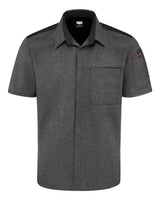 Chef Designs Poplin Airflow Cook Shirt with OilBlok. 502M - Charcoal/ Black