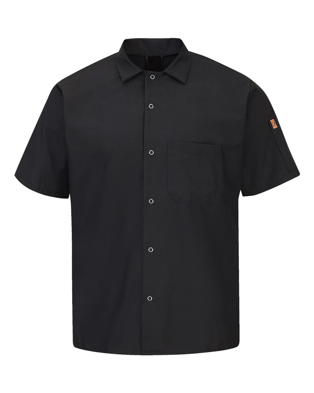 Chef Designs Mimix™ Short Sleeve Cook Shirt with OilBlok. 502X - Black