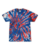 Colortone Unisex Multi-Color Tie-Dyed T-Shirt. 1000 - Union Jack