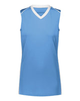 Augusta Sportswear Women's Rover Jersey. 1687 - Columbia Blue/ White