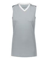 Augusta Sportswear Women's Rover Jersey. 1687 - Silver/ White