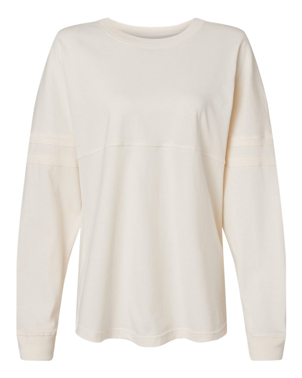 Boxercraft Women's Pom Pom Long Sleeve Jersey T-Shirt. BW3514 - Natural
