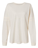 Boxercraft Women's Pom Pom Long Sleeve Jersey T-Shirt. BW3514 - Natural