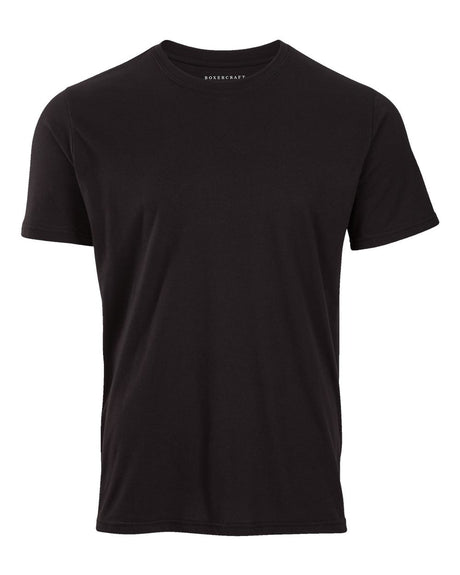 Boxercraft Men's Basic Crew T-Shirt. BM2103 - Black