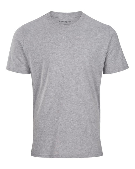 Boxercraft Men's Basic Crew T-Shirt. BM2103 - Oxford Heather