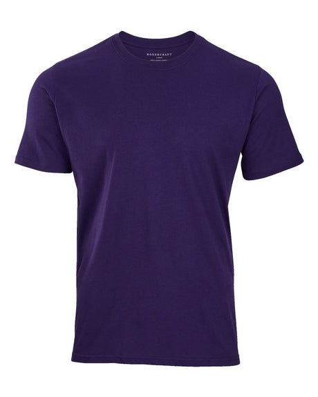 Boxercraft Men's Basic Crew T-Shirt. BM2103 - Purple
