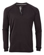 Boxercraft Unisex Henley Long Sleeve T-Shirt. BM3101 - Black