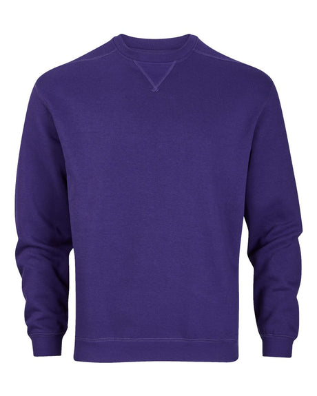 Boxercraft Men's Fleece Crewneck Sweatshirt. BM5101 - Purple