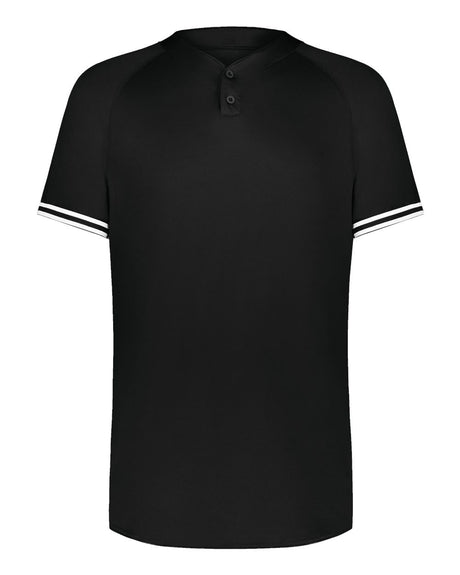 Augusta Sportswear Men's Cutter Henley Jersey. 6905 - Black/ White