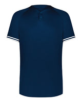 Augusta Sportswear Men's Cutter Henley Jersey. 6905 - Navy/ White