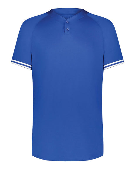 Augusta Sportswear Men's Cutter Henley Jersey. 6905 - Royal/ White