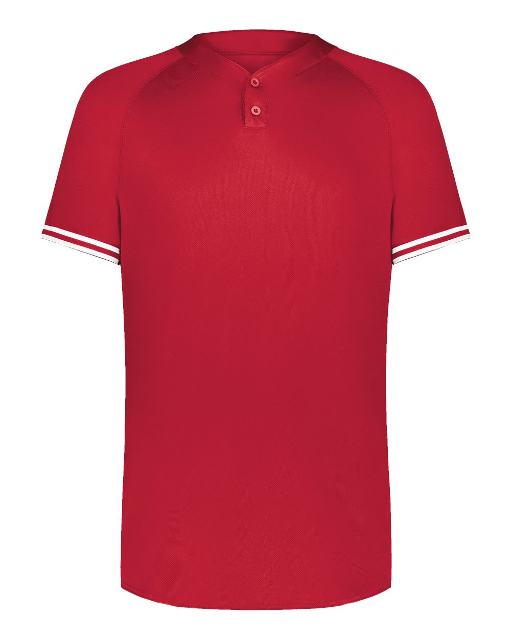 Augusta Sportswear Men's Cutter Henley Jersey. 6905 - Scarlet/ White
