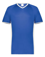 Augusta Sportswear Men's Cutter V-Neck Jersey. 6907 - Royal/ White