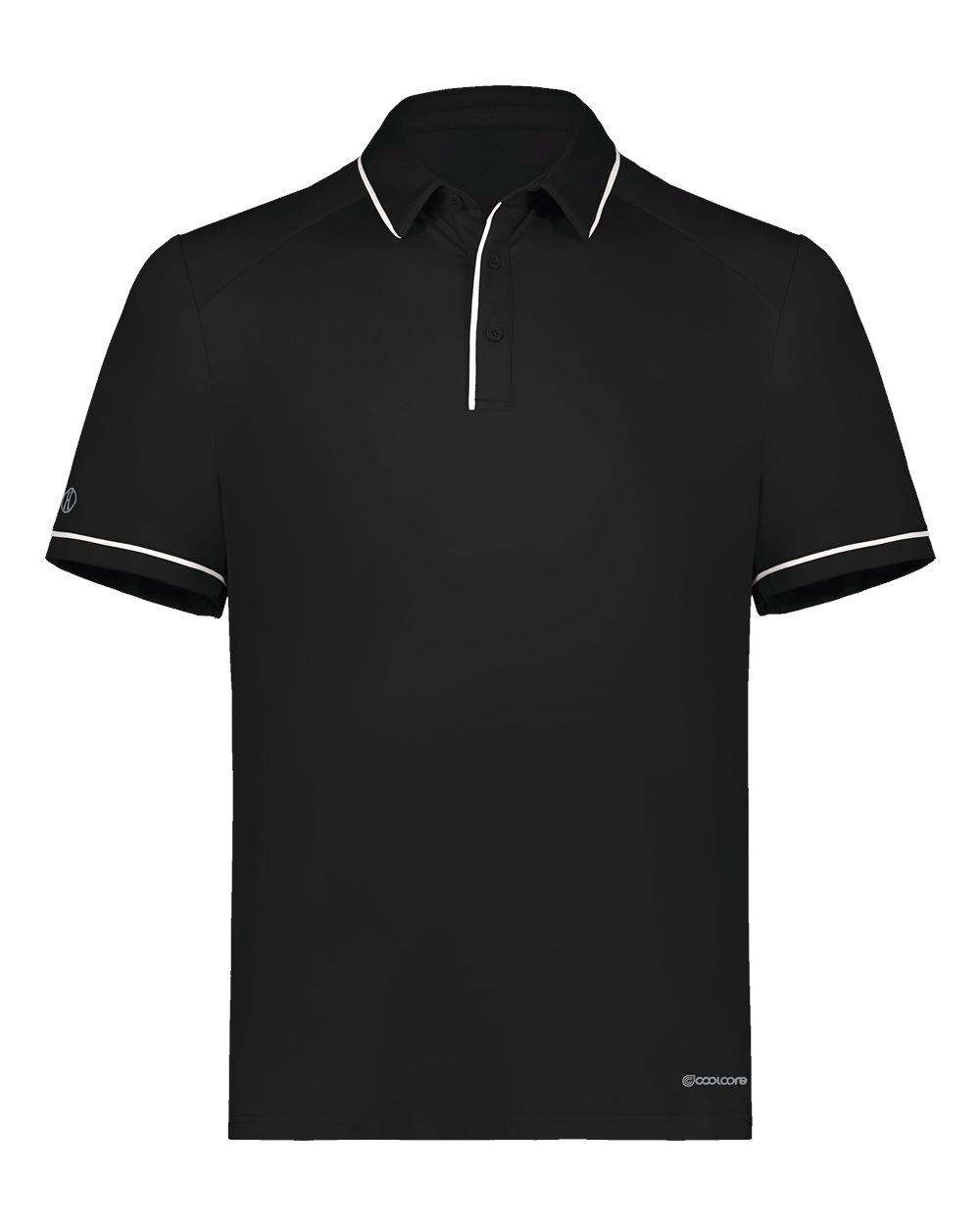 Holloway Men's CoolCore® Polo. 222518 - Black/ White