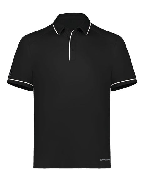 Holloway Men's CoolCore® Polo. 222518 - Black/ White