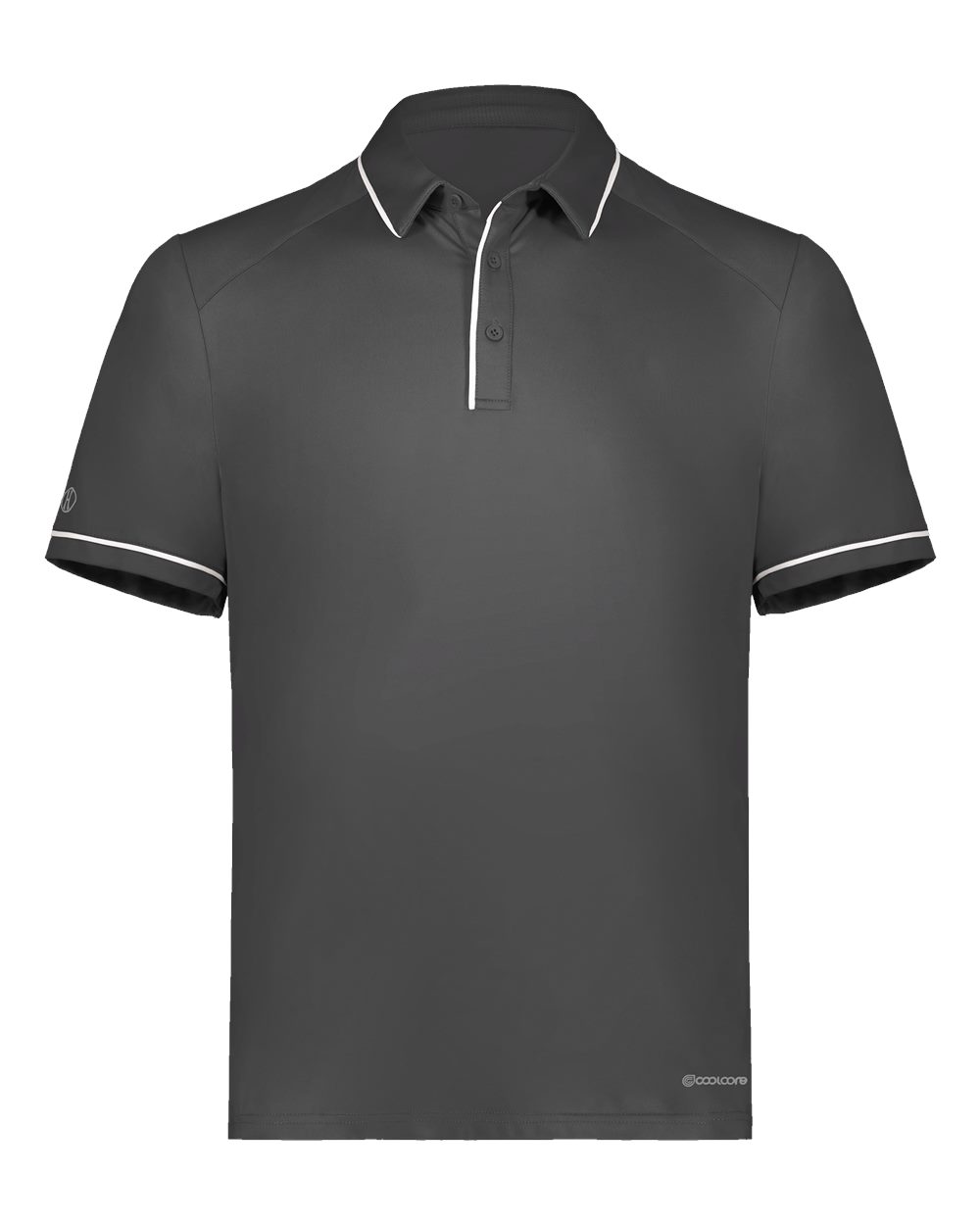 Holloway Men's CoolCore® Polo. 222518 - Iron/ White