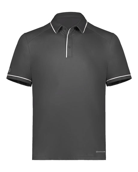 Holloway Men's CoolCore® Polo. 222518 - Iron/ White