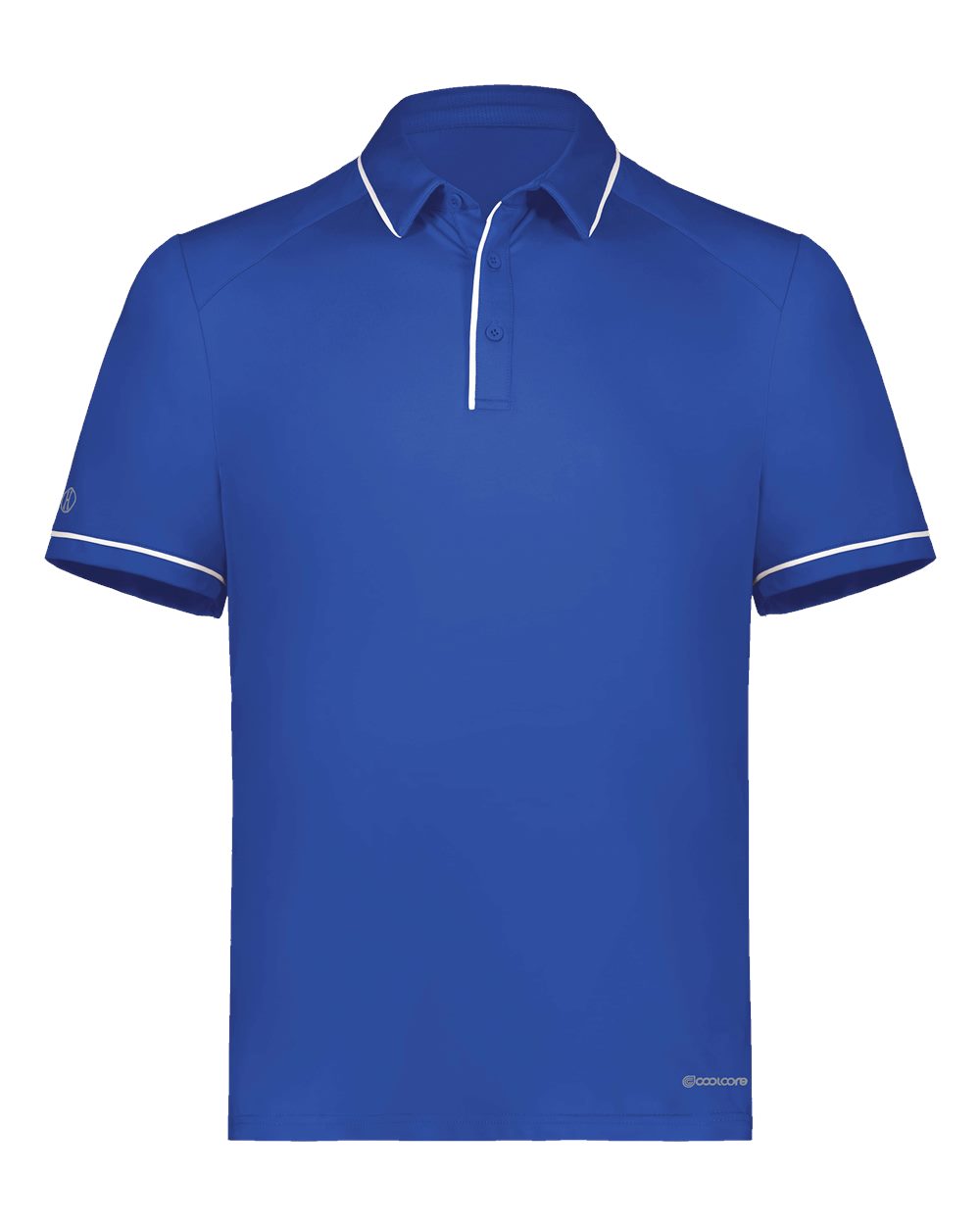 Holloway Men's CoolCore® Polo. 222518 - Royal/ White