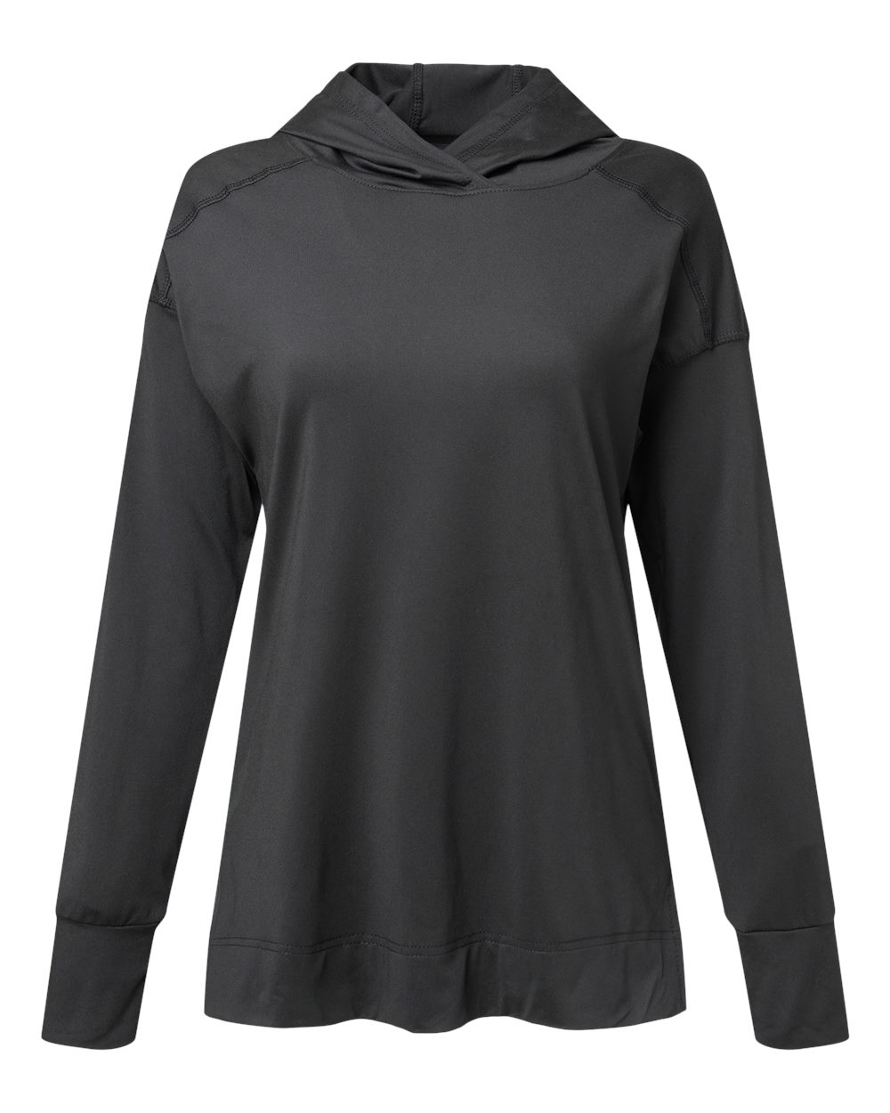 Holloway Women's Eco Revive™ Ventura Soft Knit Hooded Sweatshirt. 222798 - Black