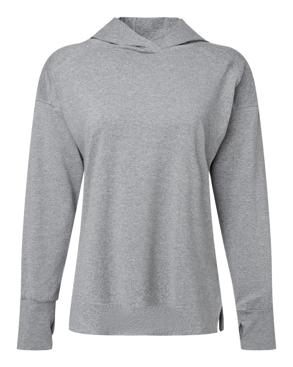 Holloway Women's Eco Revive™ Ventura Soft Knit Hooded Sweatshirt. 222798 - Grey Heather