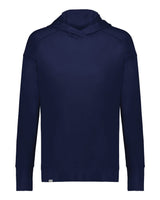 Holloway Women's Eco Revive™ Ventura Soft Knit Hooded Sweatshirt. 222798 - Navy