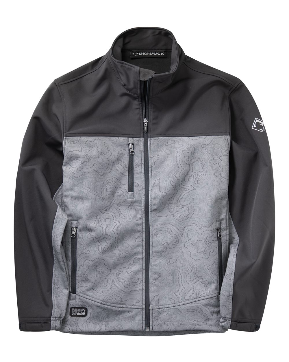 DRI DUCK Men's Tall Motion Soft Shell Jacket. 5350T - Topo/ Charcoal
