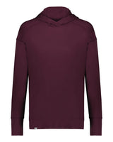 Holloway Women's Eco Revive™ Ventura Soft Knit Hooded Sweatshirt. 222798 - Maroon