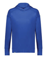 Holloway Women's Eco Revive™ Ventura Soft Knit Hooded Sweatshirt. 222798 - Royal