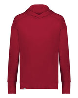 Holloway Women's Eco Revive™ Ventura Soft Knit Hooded Sweatshirt. 222798 - Scarlet
