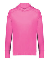 Holloway Women's Eco Revive™ Ventura Soft Knit Hooded Sweatshirt. 222798 - Orchid