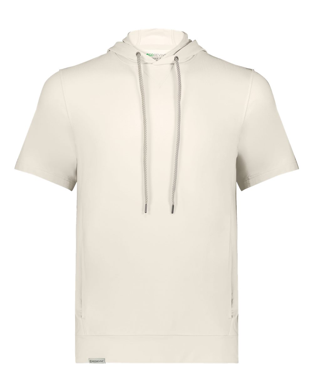Holloway Men's Eco Revive™ Ventura Soft Knit Short Sleeve Hooded Sweatshirt. 222505 - Birch